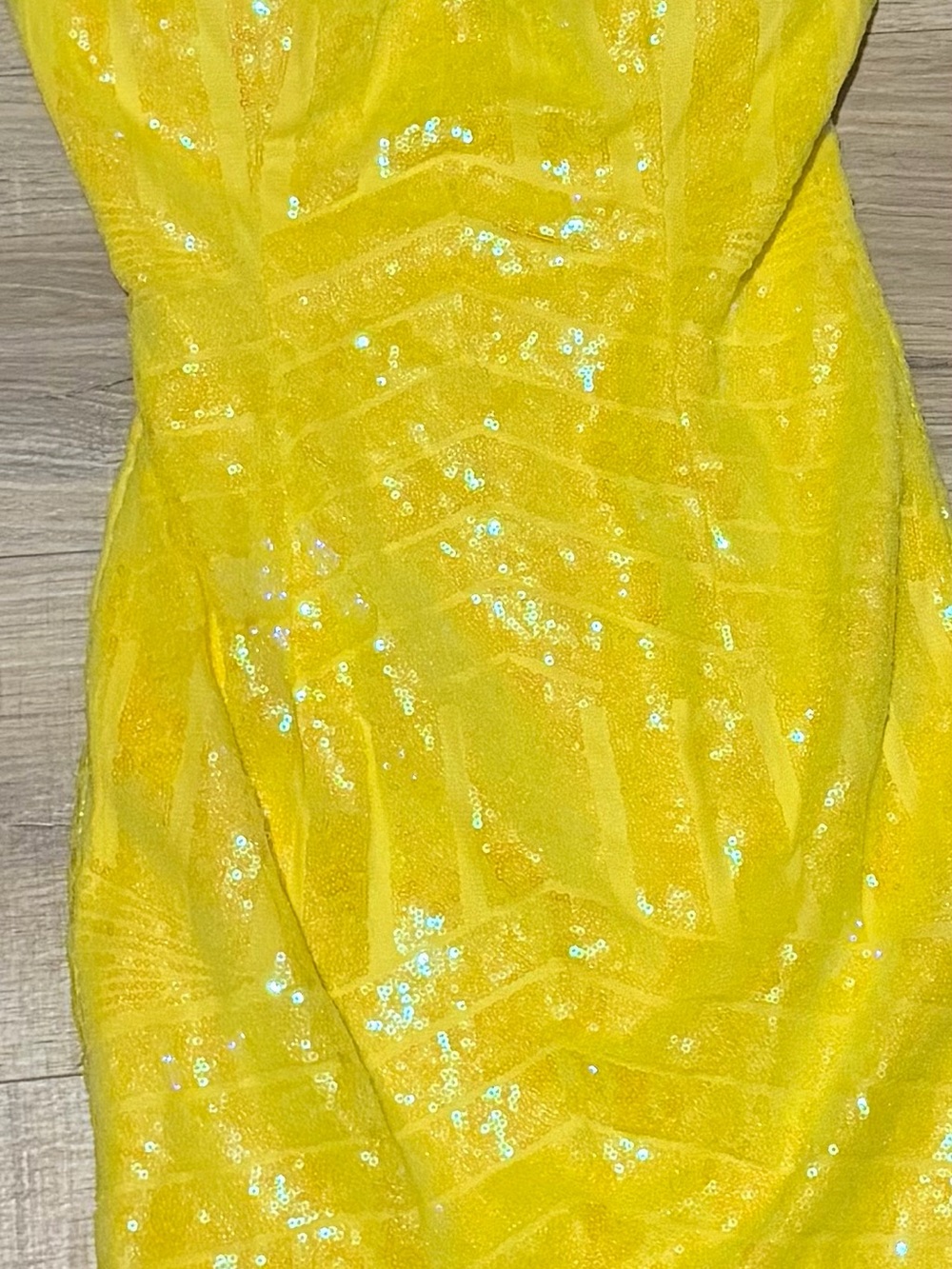 Yellow Sequin Women’s Dress